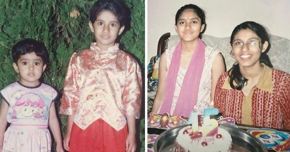 Mrunal Thakur drops childhood pictures with sister Lochan