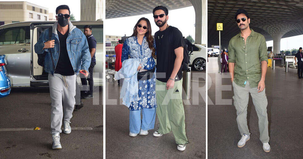 Ranbir Kapoor Sonakshi Sinha Zaheer Iqbal and extra clicked on the airport