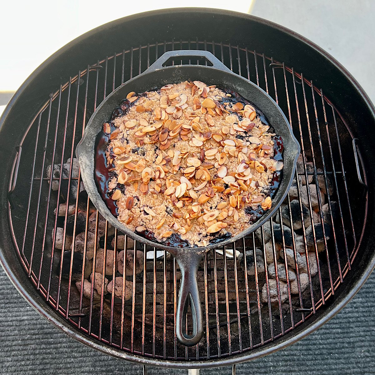 How To Make Smoked Blueberry Crumble On Your Grill