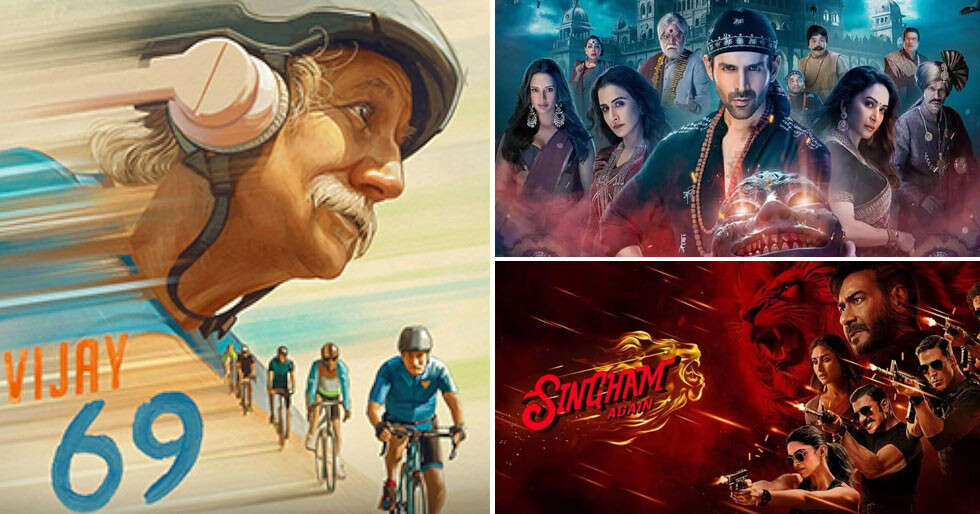 Upcoming Bollywood Films Releasing in November 2024: Singham Once more & extra