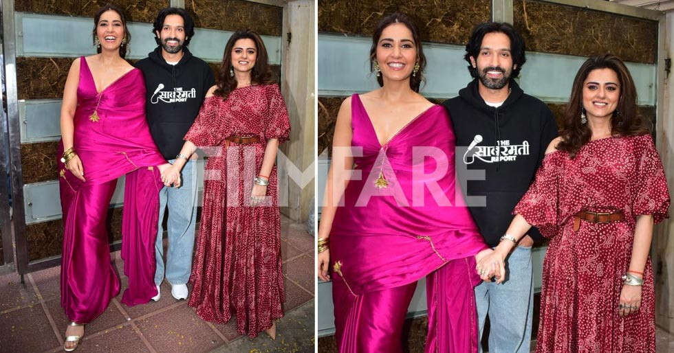 Photographs: Vikrant Massey and Raashii Khanna promote The Sabarmati Report