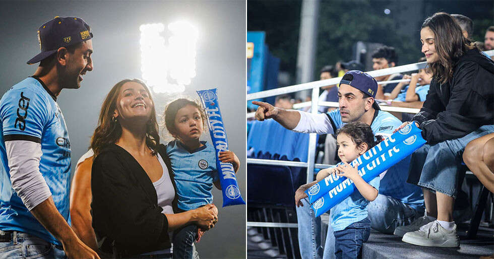 Ranbir Kapoor, Alia Bhatt and Raha’s Goofy Images From a Soccer Match