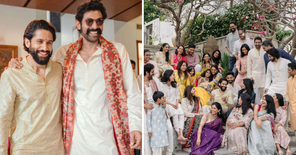 Naga Chaitanya Poses With His Cousins in These Pictures From His Marriage ceremony