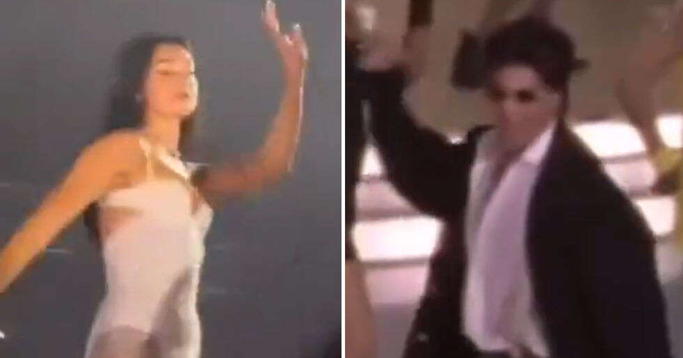 Dua Lipa does Shah Rukh Khans steps in Levitating x Woh Ladki Jo mashup