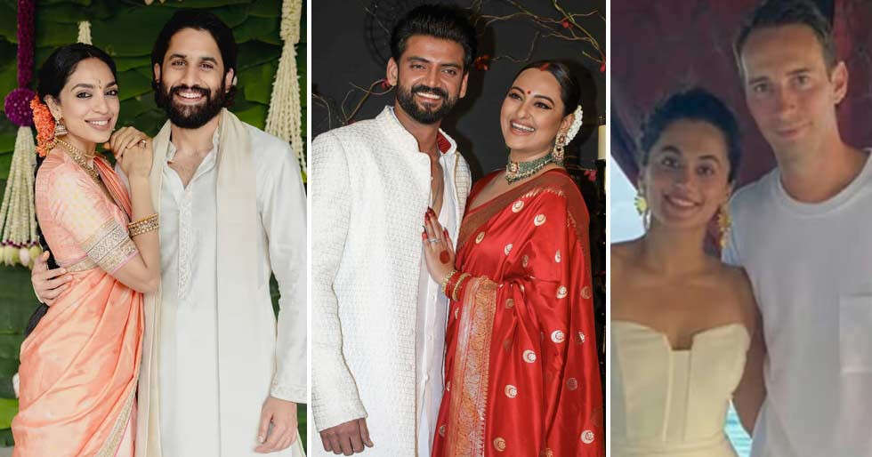 From Taapsee-Mathias to Sobhita-Chaitanya: High celeb weddings of 2024