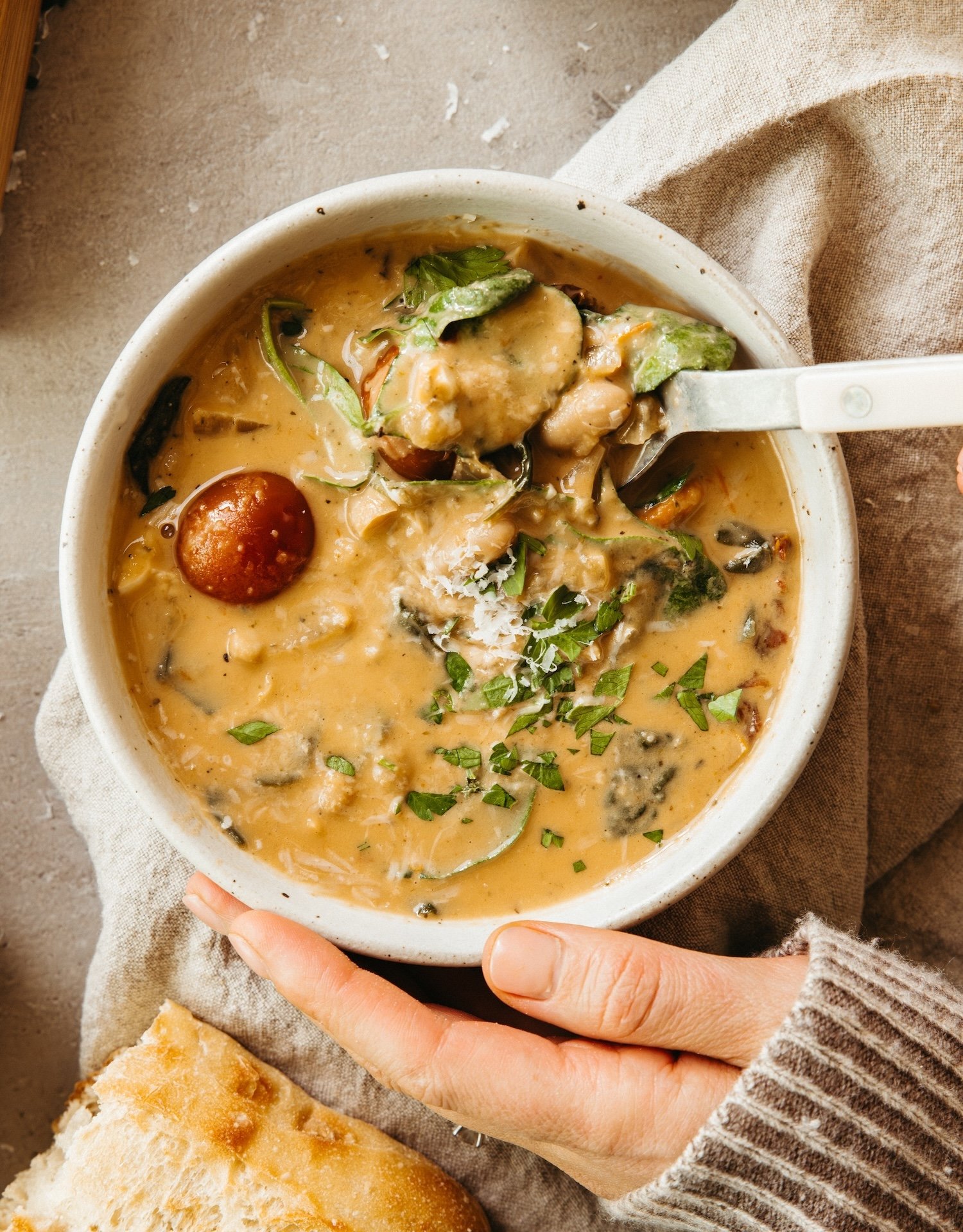 Roasted Tomato and White Bean Soup: An Simple 20-Minute Dinner