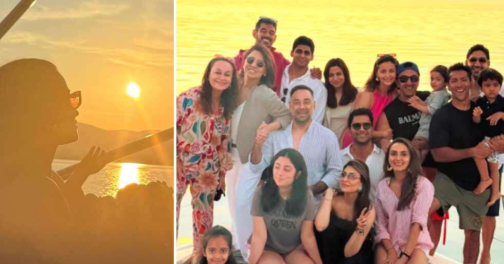 Alia Bhatt holds Raha Kapoor shut as they witness an exquisite sundown