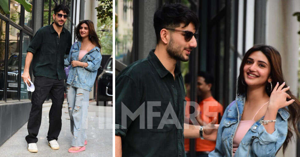 Pictures: Ibrahim Ali Khan clicked with Sreeleela at Maddocks workplace