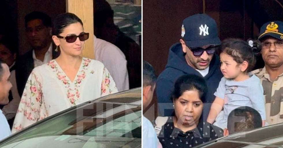 Pictures: Ranbir Kapoor Alia Bhatt return to the town with Raha