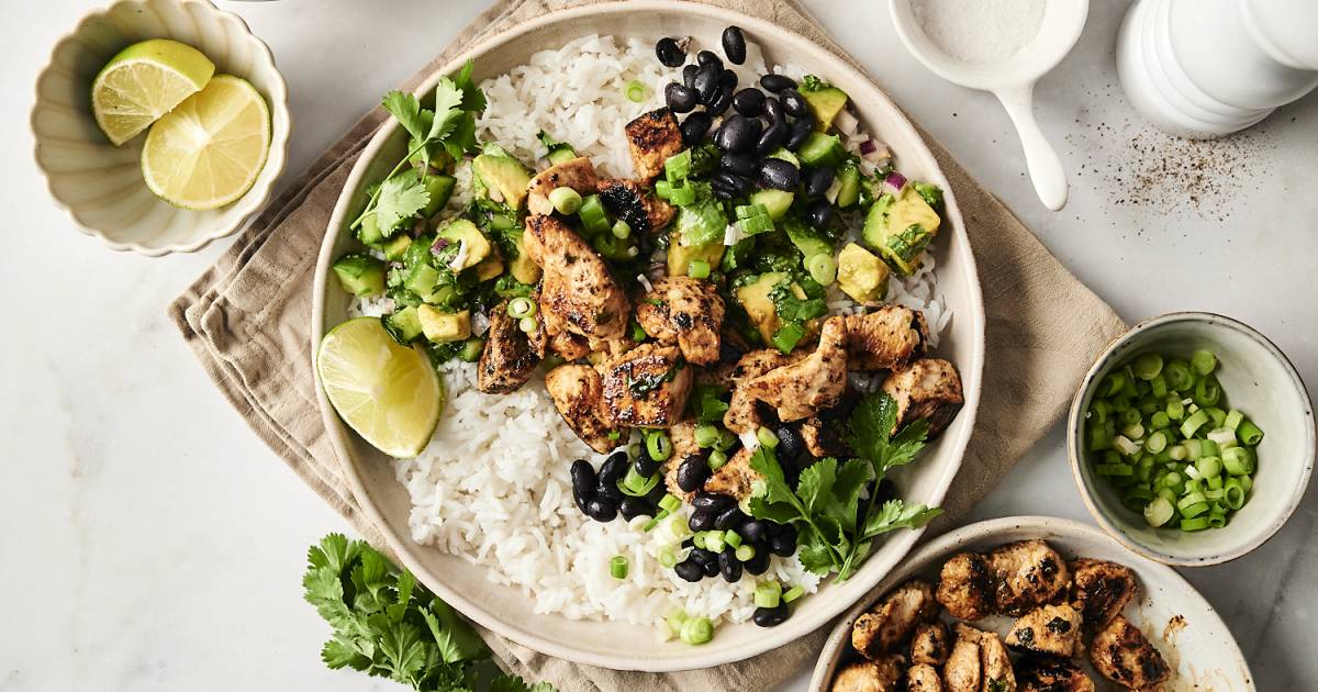 Chili Lime Hen Avocado Bowls