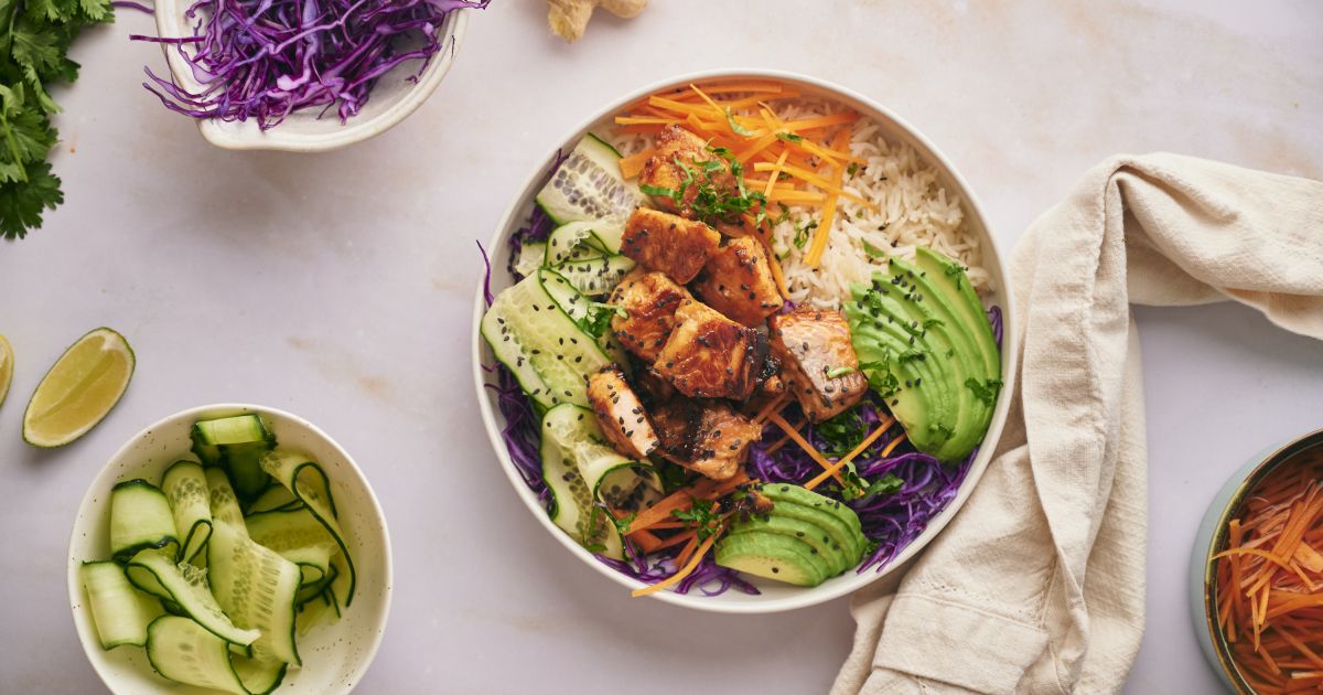 Crispy Asian Salmon Bowls (30 Minutes!)