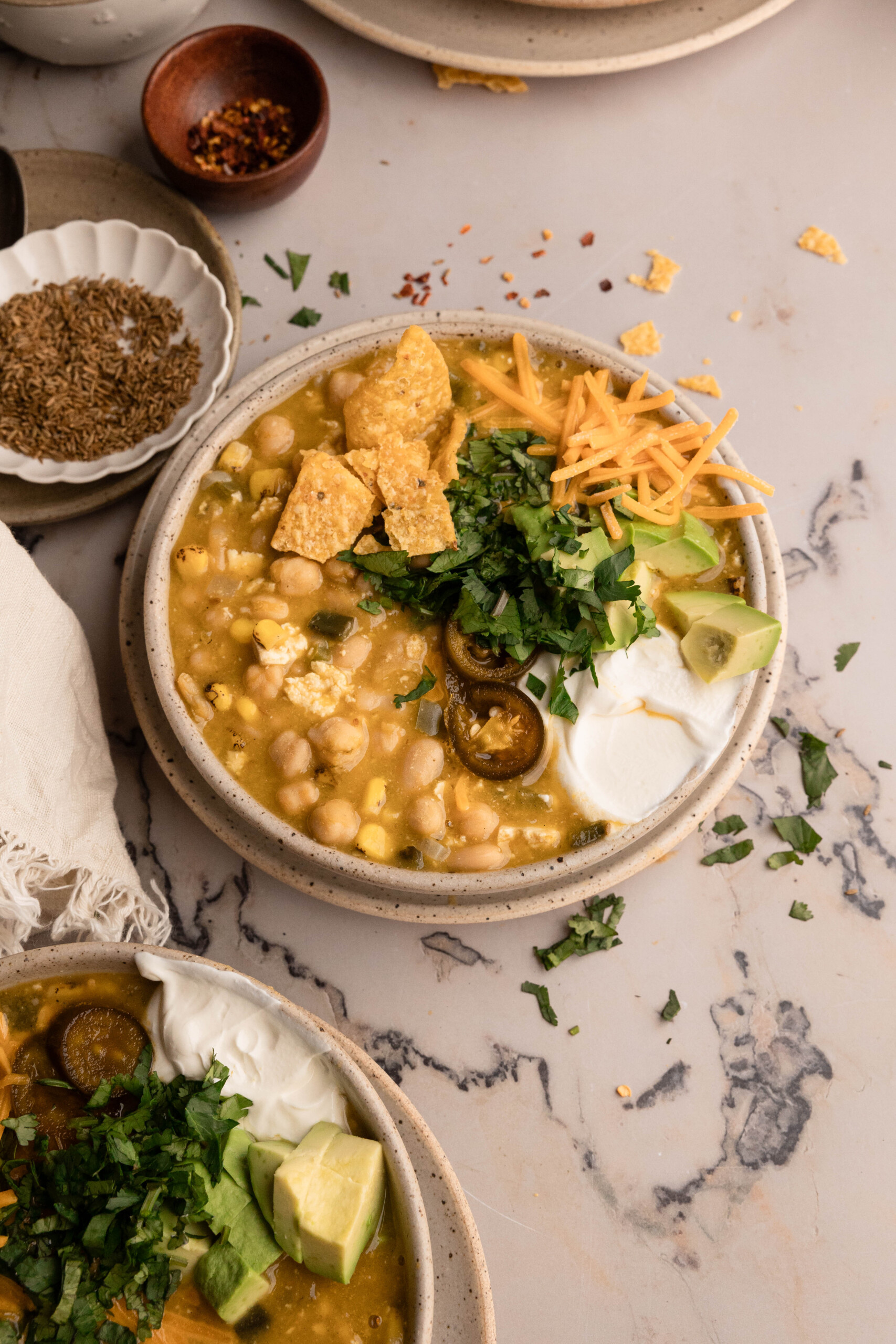 Get Cozy With This Vegetarian White Chickpea Chili