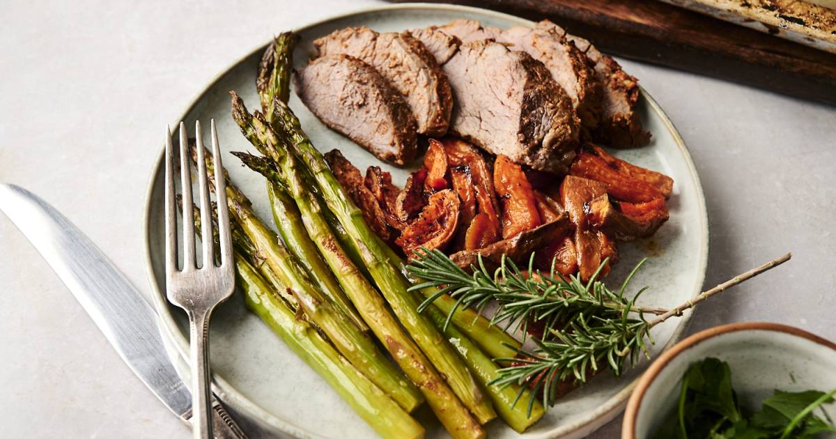 Sheet Pan Rosemary Steak and Candy Potatoes