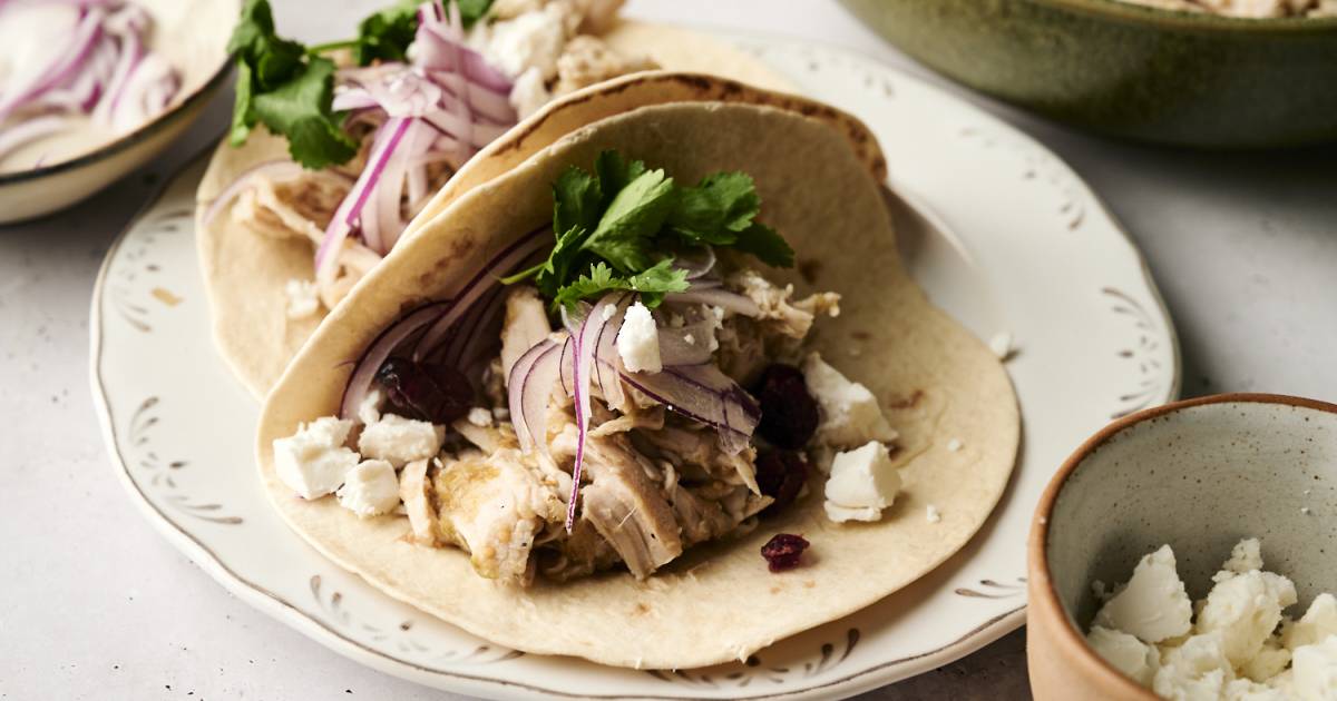 Sluggish Cooker Turkey Tacos – Slender Kitchen