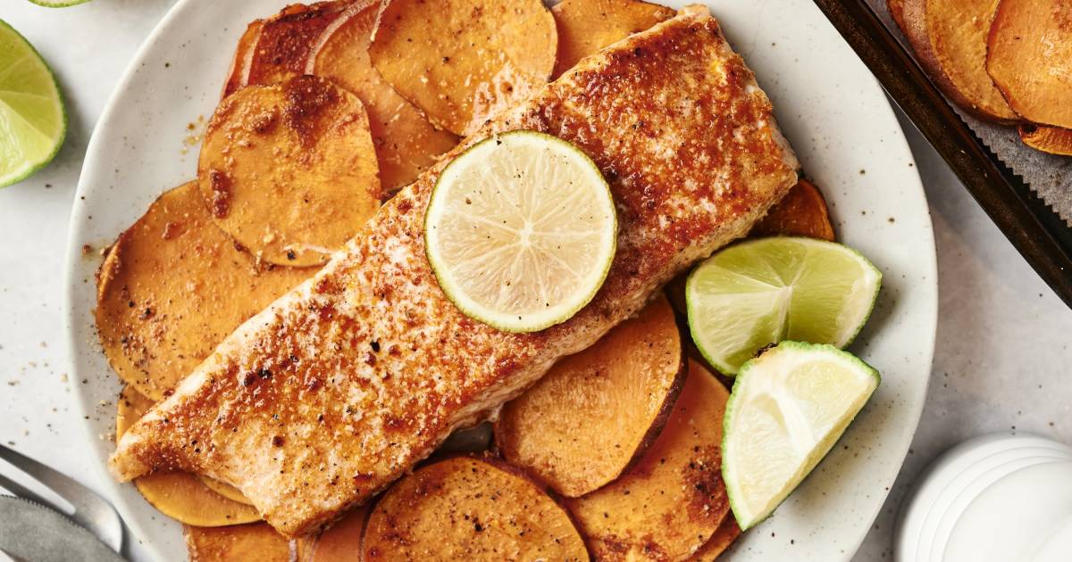 Southwest Salmon with Candy Potatoes