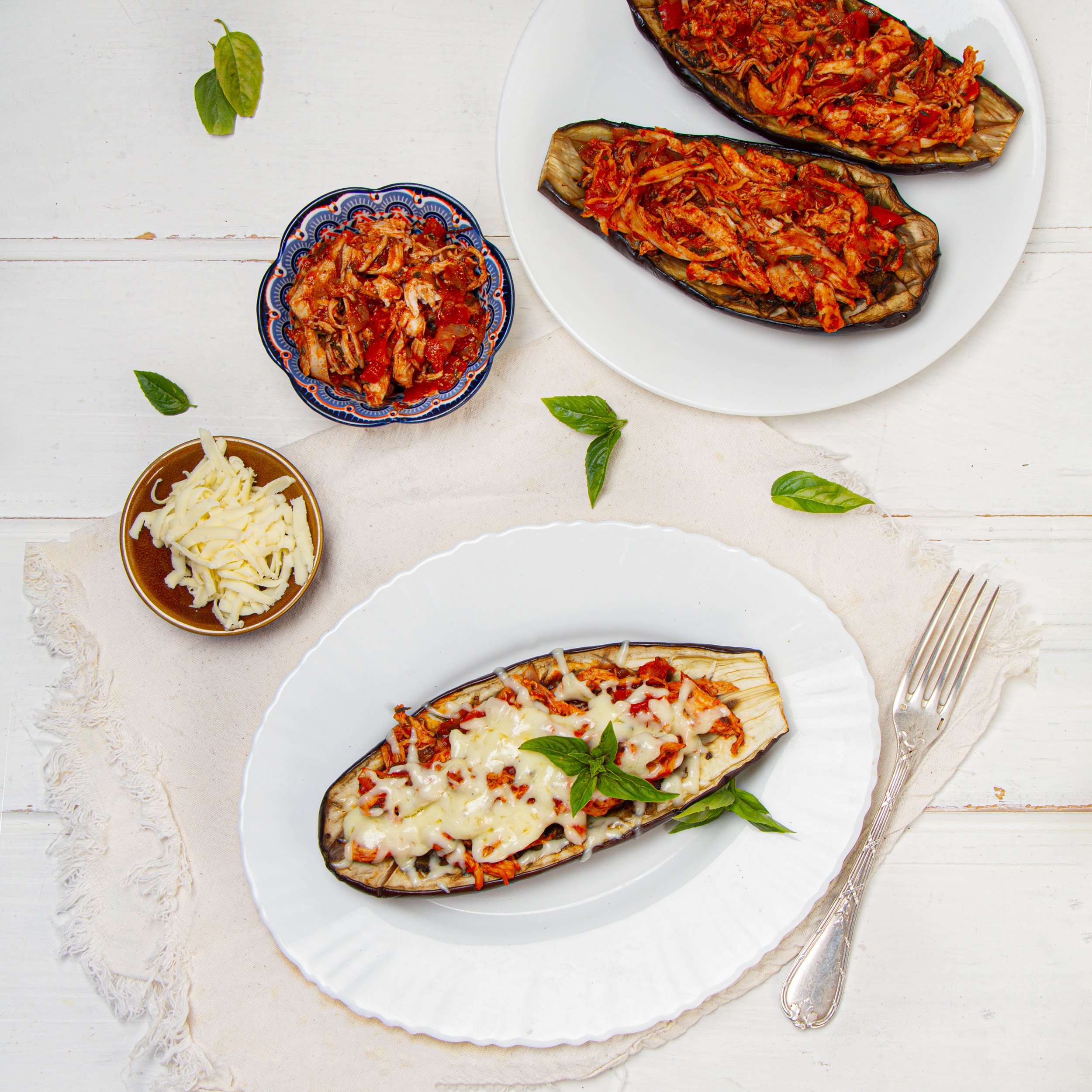 Baked Stuffed Eggplant – Drizzle Me Skinny!